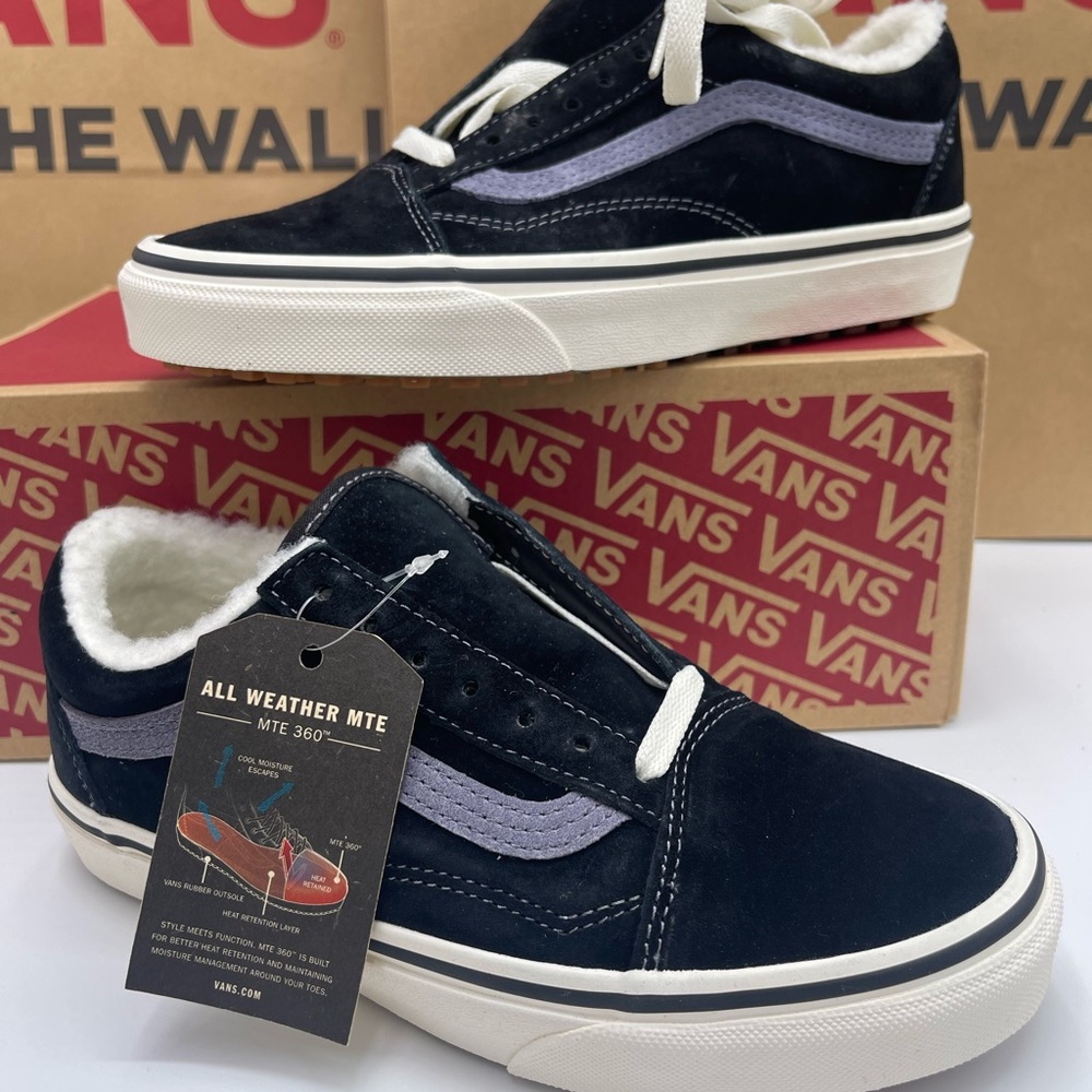 Vans WMNS Vans Old Skool Mte (Mte) Nubuck/Black Sneakers Sherpa Foux